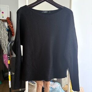 Lauren Ralph Lauren black shimmer Knit Sweater